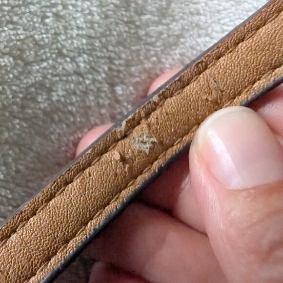 ALDO pom pom tassel bucket purse - tan and colorful - Picture 10 of 12